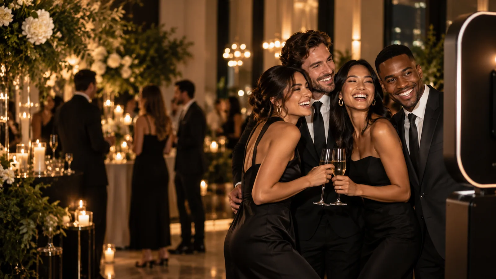 The LOLA Booth installed at an event